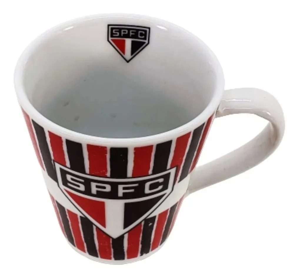 Caneca Porcelana São Paulo FC SPFC Oficial Licenciada Allmix - Imagem 2