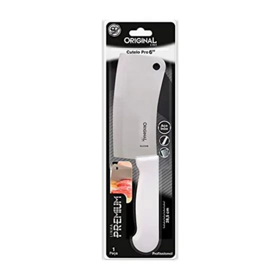 Cutelo 6 Polegadas Aço Inox Premium 28,5cm