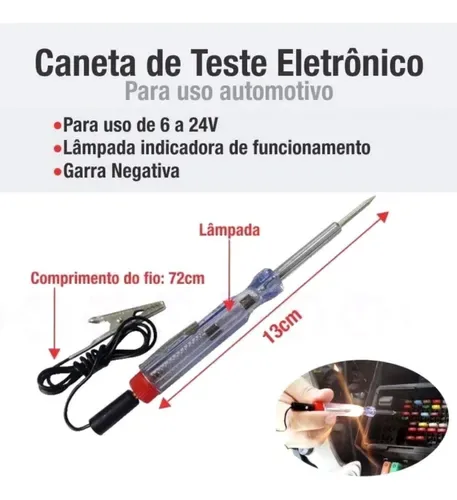 Chave De Teste Com Kit Fusíveis De Carro TRY-9555 - Imagem 2
