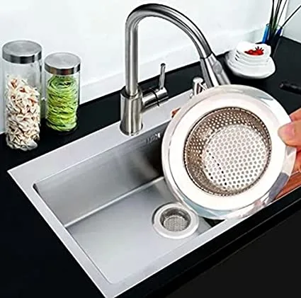 Ralo de Inox para Pia de Cozinha Grande 11,5cm Borda Larga - Imagem 5