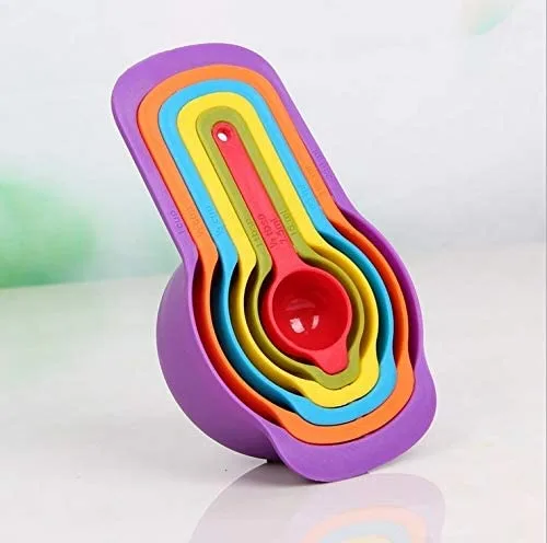 Conjunto 6 Medidores Para Culinária Coloridos e Encaixáveis - Imagem 6
