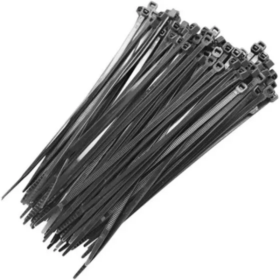 Abraçadeira de Nylon 3,6X150mm Preto 100 Peças F-37