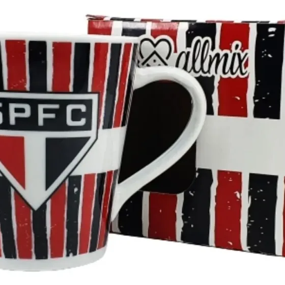 Caneca Porcelana São Paulo FC SPFC Oficial Licenciada Allmix