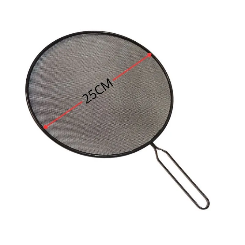 Tela Para Fritura Anti Respingo Com Cabo 25cm Diametro - Imagem 3