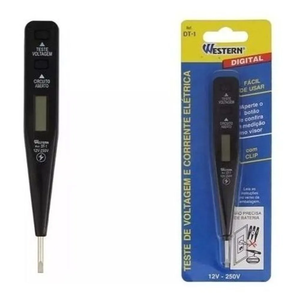 Chave de Fenda para Teste 12 a 250V Western - DT-1 - Imagem 3