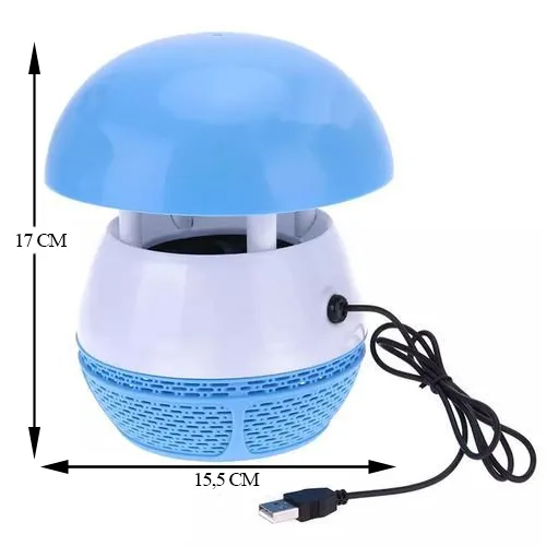 Armadilha Mata Mosquitos Com Led Azul - USB - Western - Imagem 3