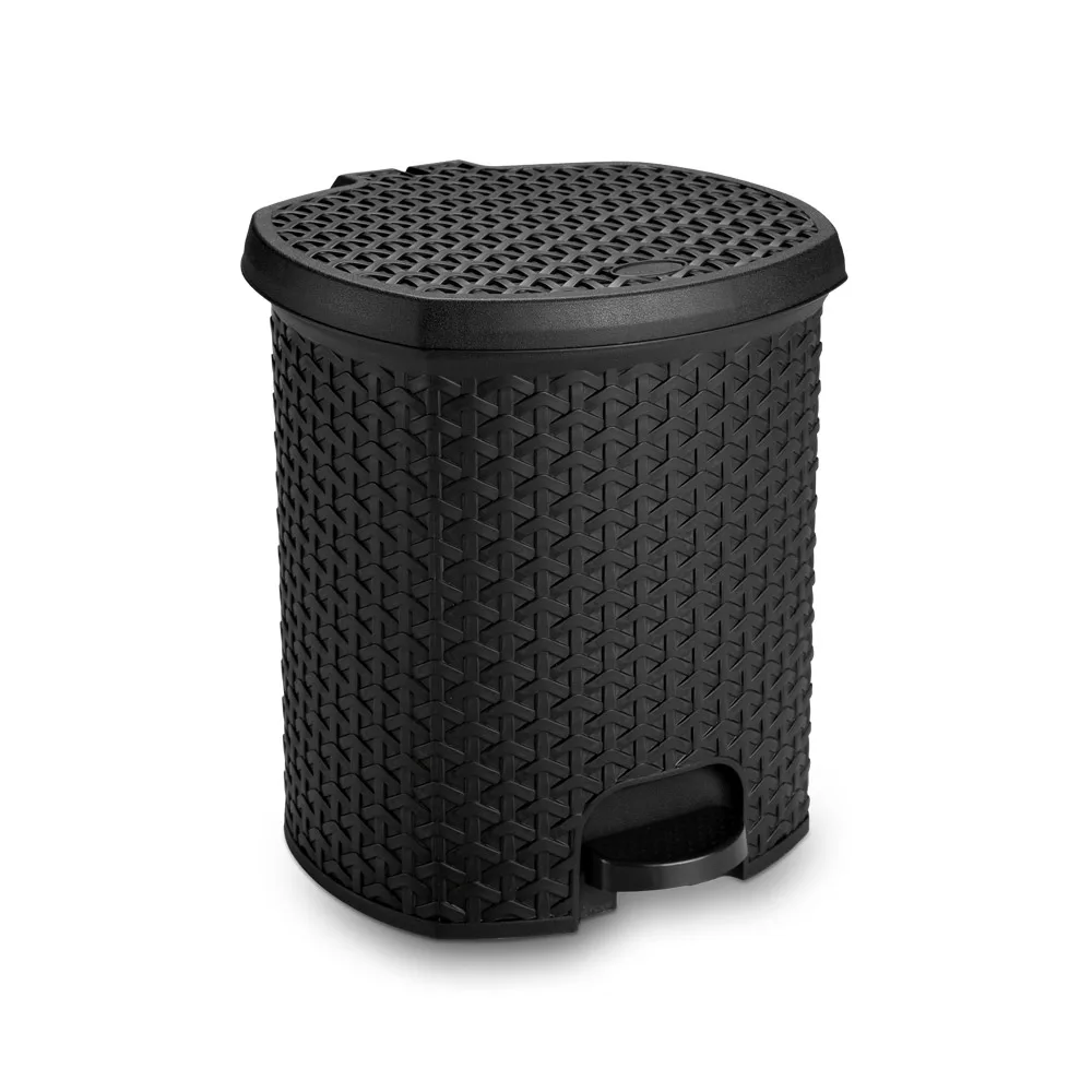 Lixeira Rattan com Pedal 6 Litros - Qualidade - Imagem 5