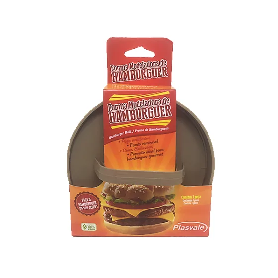 Forma para hamburguer modeladora 12cm Plasvale