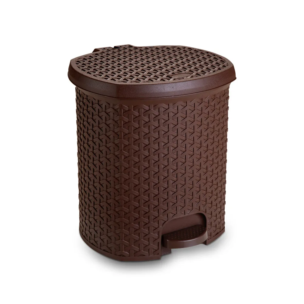 Lixeira Rattan com Pedal 6 Litros - Qualidade - Imagem 3