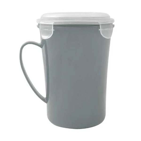 Caneca Para Sopa Micro-ondas 800ML Plástico
