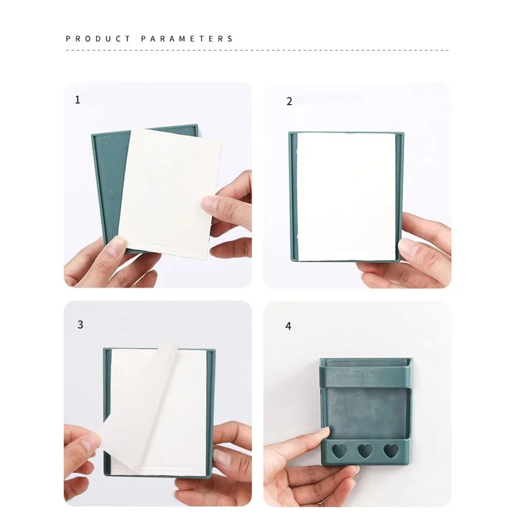 Suporte Porta Celular Adesivo de Parede Enfeite de Corações - Imagem 4