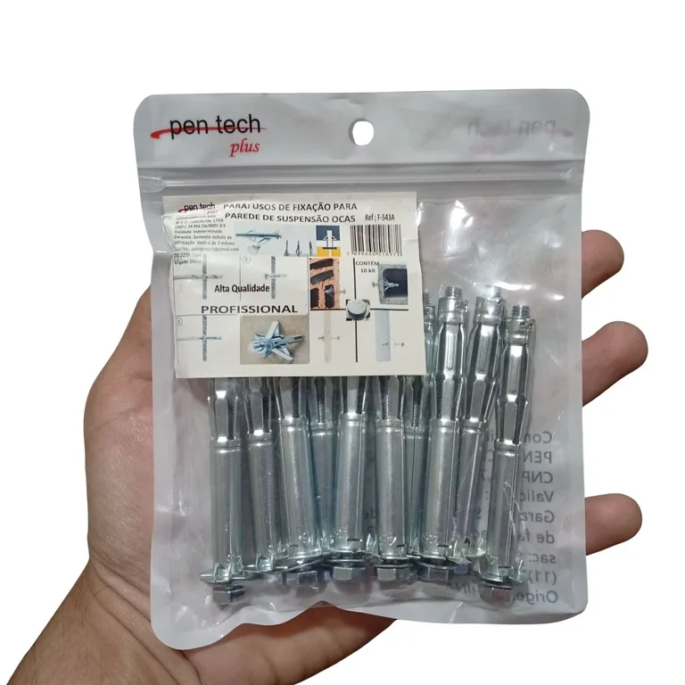Kit 10 Parafusos de Fixação para Parede de Suspensão Ocas - Imagem 6