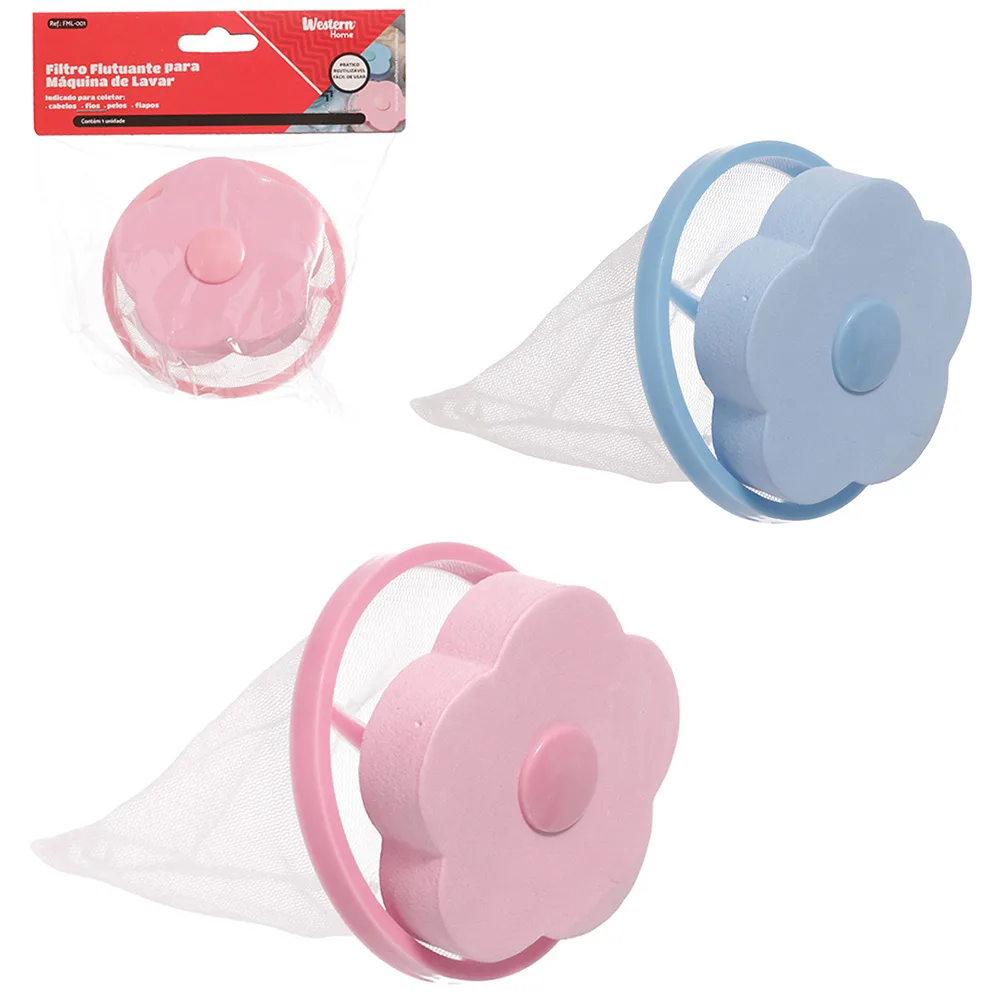 Filtro Flutuante Coletor Pelos Fiapos Para Máquina De Lavar - Imagem 4