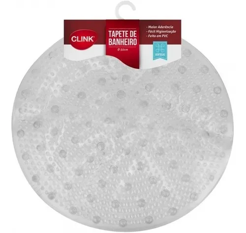 Tapete De Banheiro Com Ventosa - Redondo 50cm Ck1833