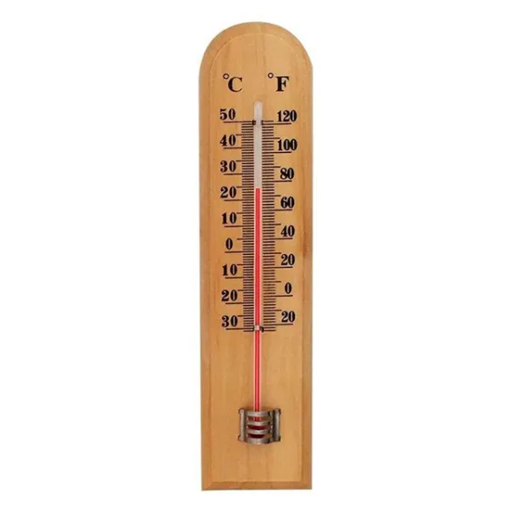 Termômetro Ambiente de Madeira 19,5cm Western Tr-11