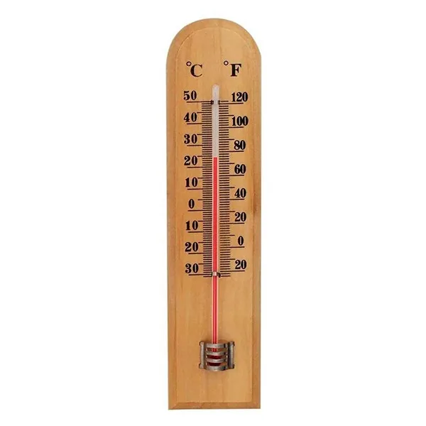 Termômetro Ambiente de Madeira 19,5cm Western Tr-11