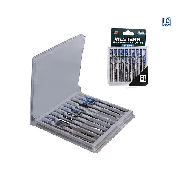 Lâminas Tico Tico 10pc Madeiras, Ferro Alumínio Universal - Imagem 2