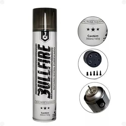 Gás para Isqueiros e Maçaricos BULLFIRE - 300ML
