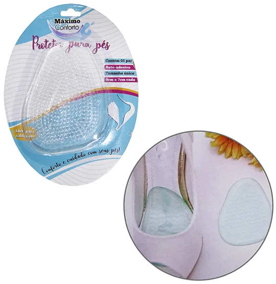 Protetor Para Planta Dos Pés Auto-Adesivo Silicone 2 Peças