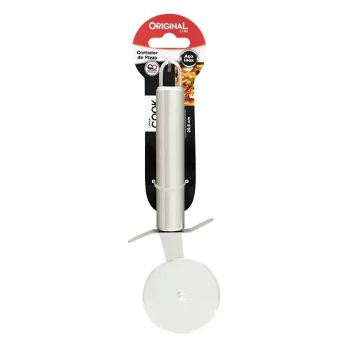 Cortador de Pizza Inox Cook Carretilha 20,5cm