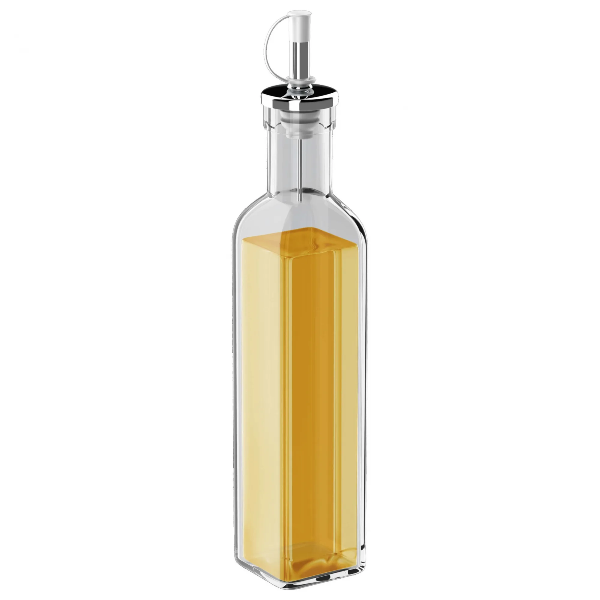Azeiteiro e Vinagreiro de Vidro Quadrado Square 300ml Euro - Imagem 3