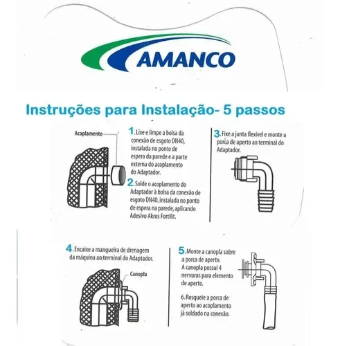 Adaptador Para Maquina De Lavar Roupas Louças Tanquinho Evita Cheiro - Imagem 2