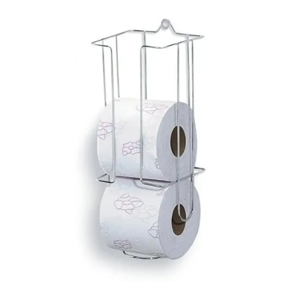 Suporte Papel Higiênico Parede Aramado 3 Rolos 31,5X13X11Cm