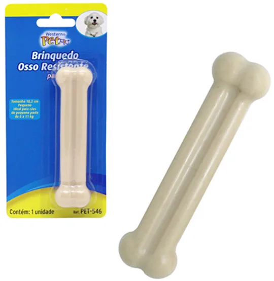 Brinquedo Para Cachorro Osso Resistente 11X3Cm Na Cartela