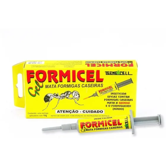 Kit 3 Mata Formigas Caseiras Formicel Gel 10g Tecnocel