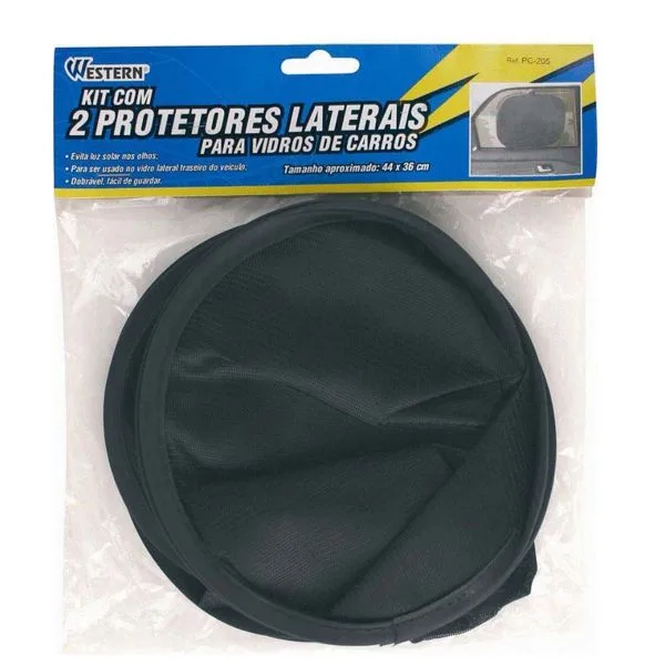Kit Protetor Solar Lateral para Carros com 2 peças Western - Imagem 3