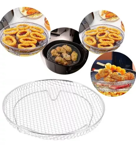 Suporte Para Fritadeira Air Fryer, Empilhável Anti-Corrosão