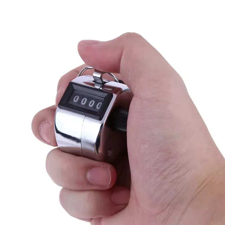 Contador Manual Mecânico Clicker 4 Dígitos com Reset - Imagem 2