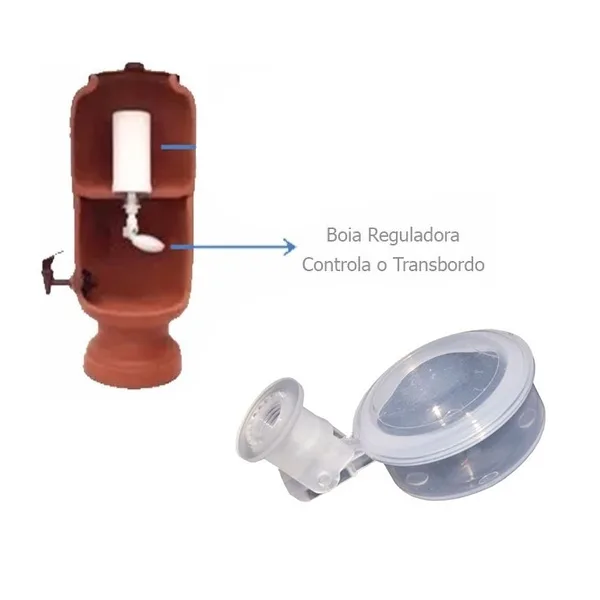 Boia Para vela de Filtro de Barro Anti Transbordo - Imagem 2