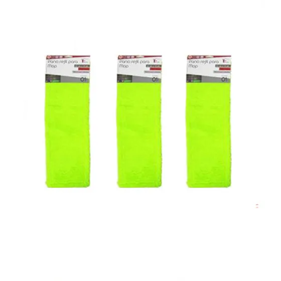 Kit 3 Capa Refil de Microfibra Para Mop 42X14Cm Top Rio