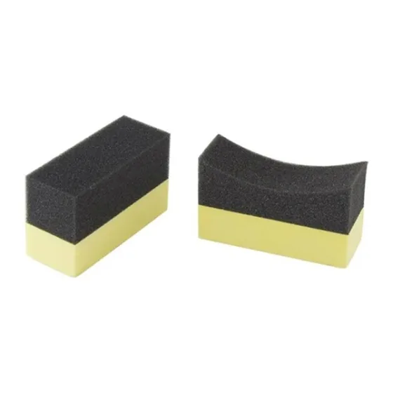 Kit 2 Espumas Aplicadoras Automotiva Cera Pneu Pretinho