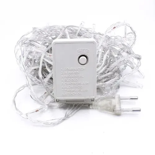 Pisca Pisca Led Colorido 100 lampadas 110V 8 Funções Natal - Imagem 2
