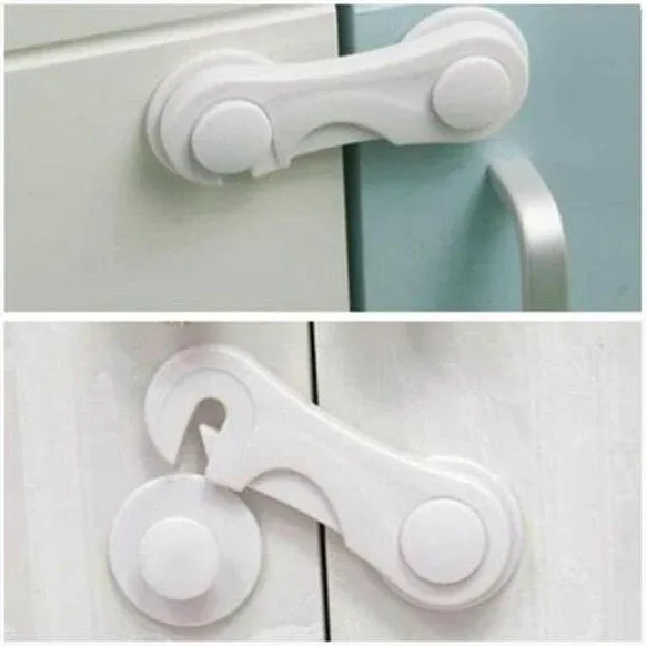 Trava Multiuso Para Gavetas E Portas Com 2 Unidades 10cm - Imagem 2