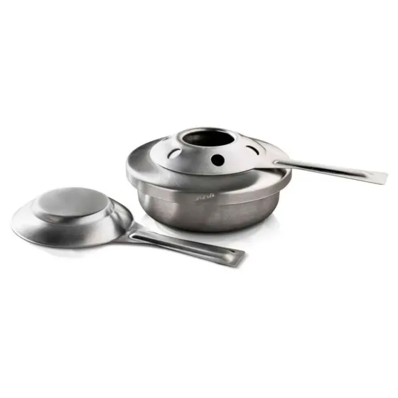 Queimador de Álcool Espiriteira Fondue Aço Inox CK5750