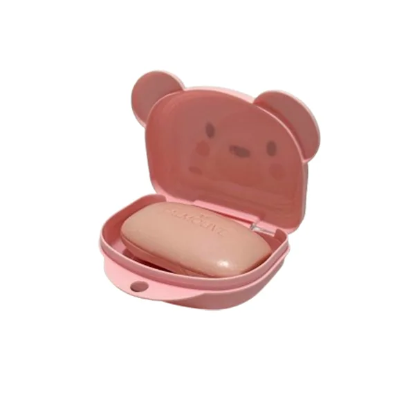 Saboneteira De Plástico Lúdica Bear Rosa - Plasútil - Imagem 3