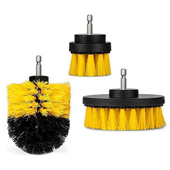 Kit 3 Escovas Rotativas Para Uso Em Furadeira/parafusadeira F-302