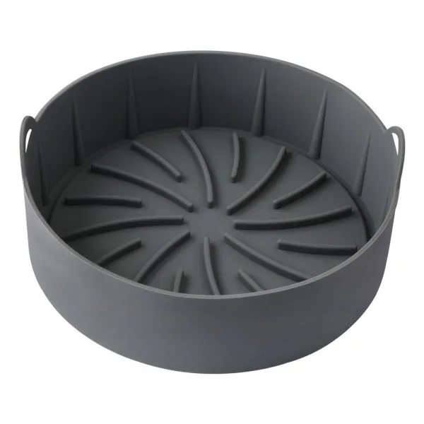 Forma de Silicone Redonda com Alça para Air fryer 22cm - Imagem 4