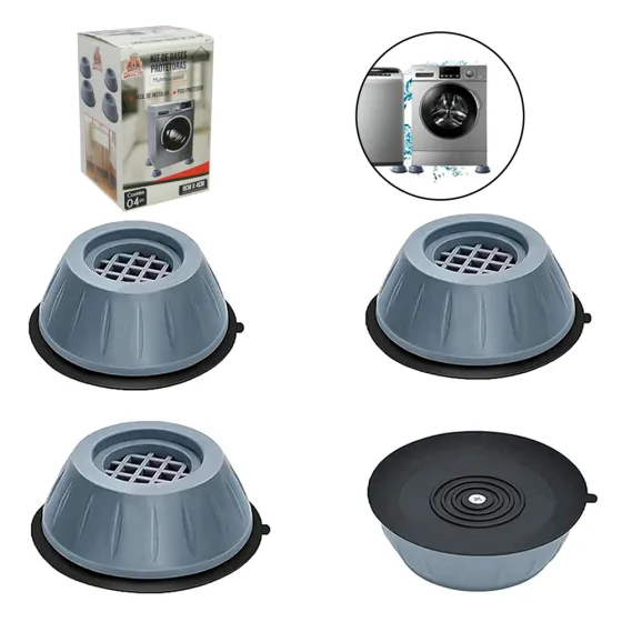 Kit 4 Pés para Máquina de Lavar / Móveis Multifuncional UP6023