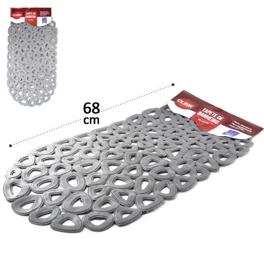 Tapete Antiderrapante Box Banheiro C/ Ventosa Oval 68X35CM - Imagem 2