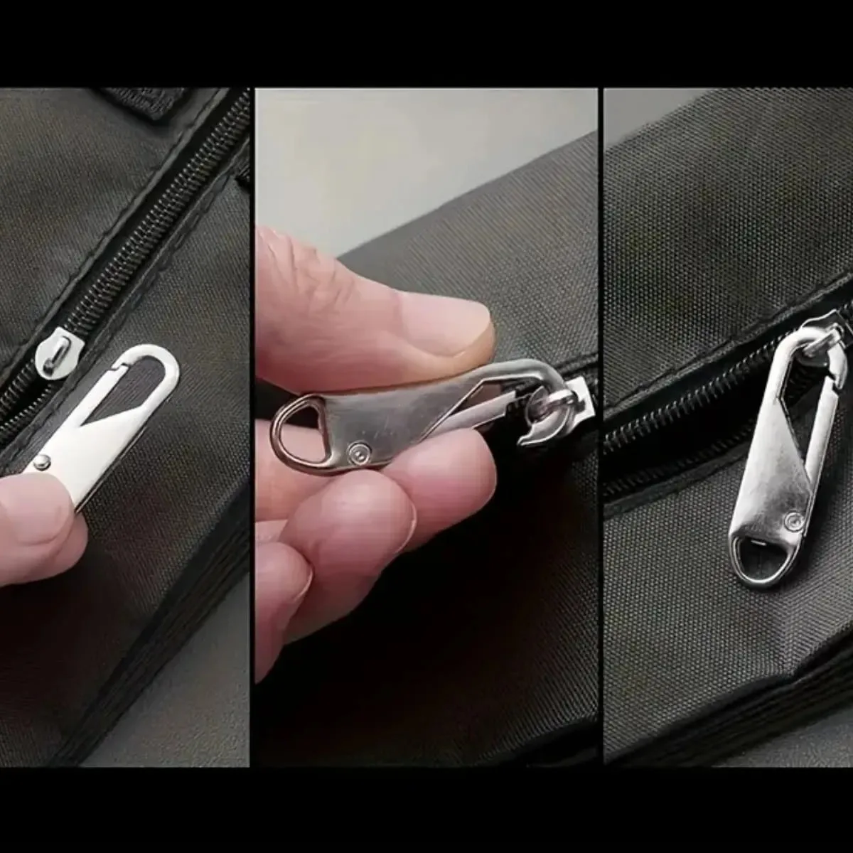 Kit 20 Puxador De Zíper Encaixar Reparo Rápido Bolsas Roupas - Imagem 2
