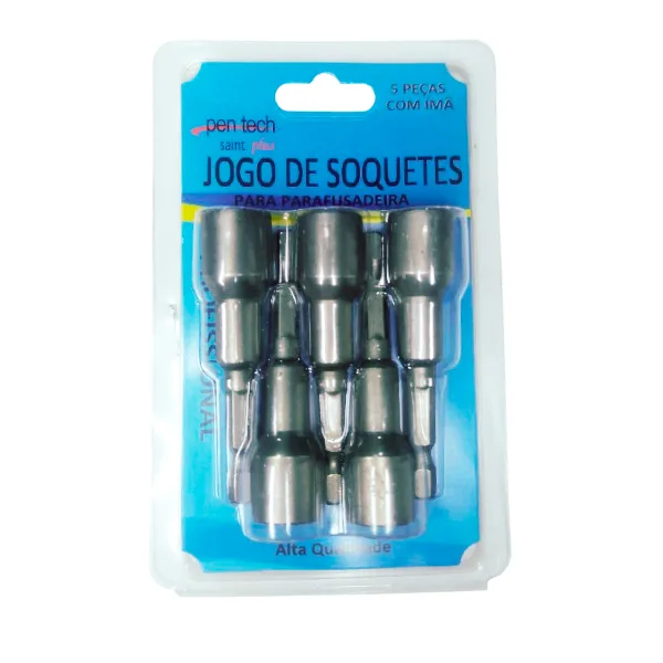 Ponta Bits Soquete Magnetico 11mm (05 Peças) Parafusadeira - Imagem 4