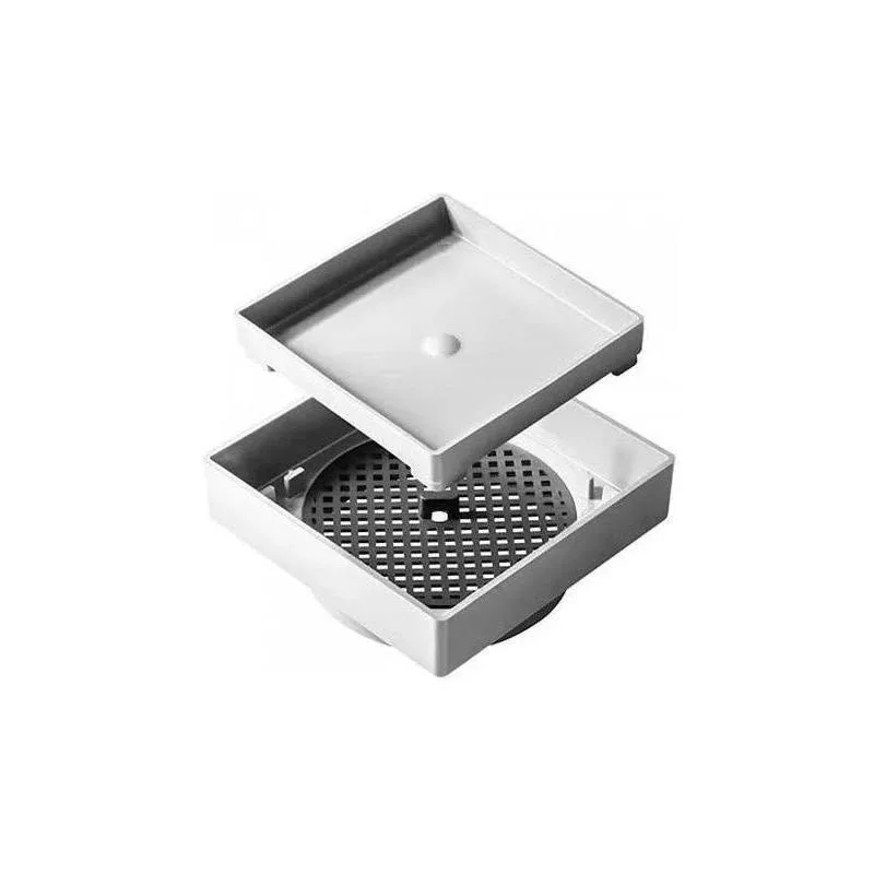 Ralo Invisivel Quadrado 10x10 Branco Estrela - Imagem 3