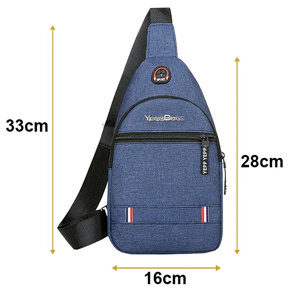 Bolsa Tiracolo Esportiva Transversal Unissex Nylon Yepp16 - Imagem 2