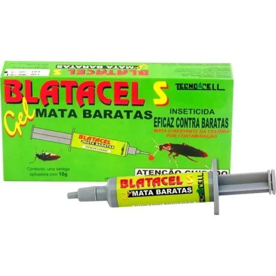 Mata Baratas Blatacel Gel Seringa 10g - Elimine baratas