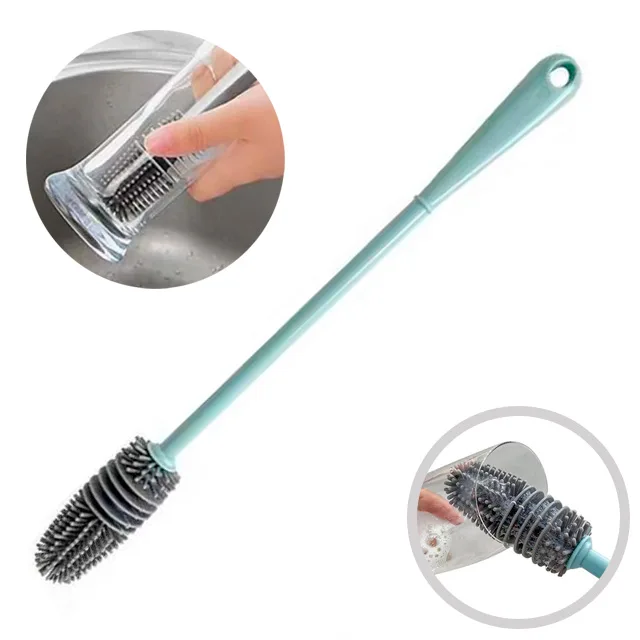 Escova para Lavar Copos e Garrafas de Silicone