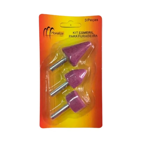 Kit Esmeril Para Furadeira 3 Peças MZ-51182 - Imagem 2